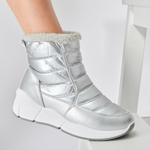 Ghete Dama Imblanite Sergio Argintii- Need 4 Shoes