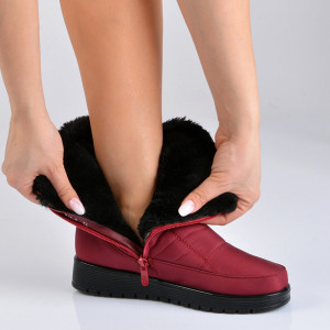 Cizme Dama Imblanite Many 3 Bordo- Need 4 Shoes