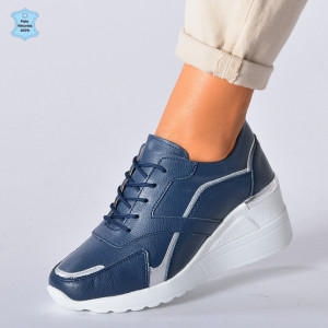 Adidasi Dama Piele Naturala Debby Navy- Need 4 Shoes
