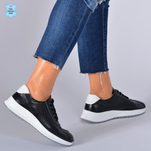 Adidasi Dama Piele Naturala Pamy Negri- Need 4 Shoes