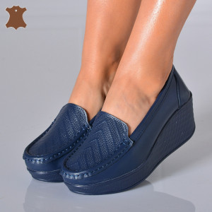 Pantofi Dama Piele Naturala Arien  Navy- Need 4 Shoes