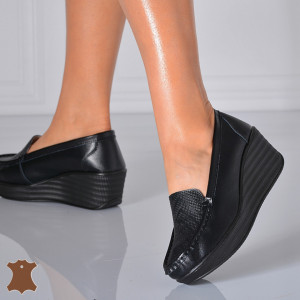 Pantofi Dama Piele Naturala Arien  Negri - Need 4 Shoes