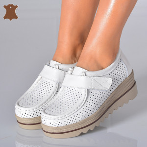 Pantofi Dama Piele Naturala Corso 6 Albi- Need 4 Shoes