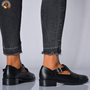 Pantofi Cu Toc Piele Naturala Edesa 2 Negri-Need 4 Shoes