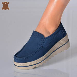 Pantofi Dama Piele Naturala Ibo Navy- Need 4 Shoes