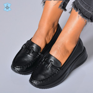 Pantofi Dama Piele Naturala Livia  Negri - Need 4 Shoes