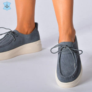 Pantofi Dama Piele Naturala Marllen Gri- Need 4 Shoes