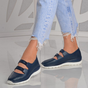 Pantofi Dama Piele Naturala Rimini Navy - Need 4 Shoes