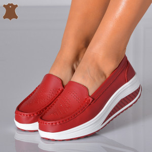 Pantofi Dama Piele Naturala Zena 2 Rosii- Need 4 Shoes 