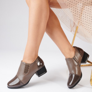 Pantofi Cu Toc Dama Aida Kaki- Need 4 Shoes