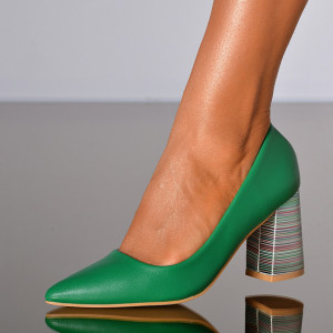 Pantofi Cu Toc Dama Alara Verzi- Need 4 Shoes