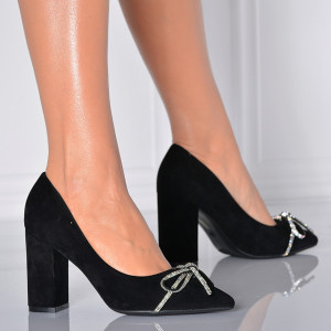 Pantofi Cu Toc Dama Carlina  Negri- Need 4 Shoes