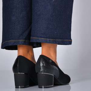 Pantofi Cu Toc Dama Cleopatra Negri- Need 4 Shoes