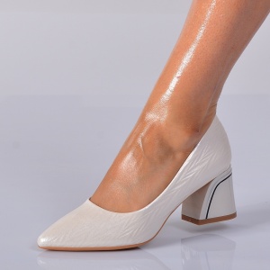 Pantofi Cu Toc Dama Cruella Bej- Need 4 Shoes