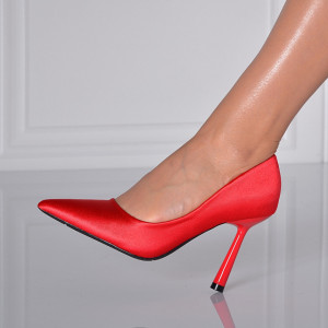 Pantofi Cu Toc Dama Giselle Rosii- Need 4 Shoes