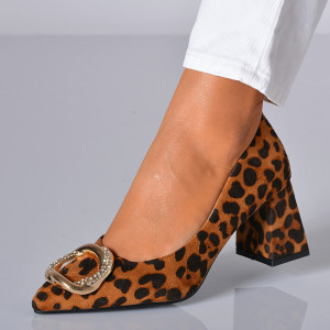 Pantofi Cu Toc Dama Hera Animal Print- Need 4 Shoes