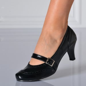 Pantofi Cu Toc Dama Iosefina 2 Negri - Need 4 Shoes