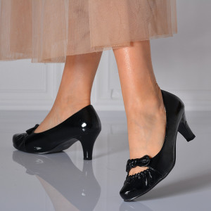 Pantofi Cu Toc Dama Iosefina 3 Negri - Need 4 Shoes