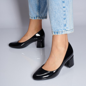 Pantofi Cu Toc Dama Luiza Negri- Need 4 Shoes
