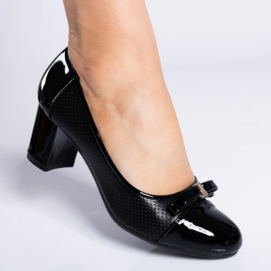 Pantofi Cu Toc Dama Muna Negri- Need 4 Shoes