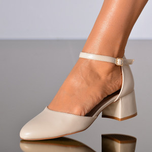 Pantofi Cu Toc Dama Nelya Bej - Need 4 Shoes
