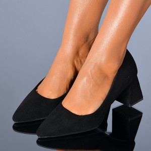 Pantofi Cu Toc Dama Sandruela Negri - Need 4 Shoes