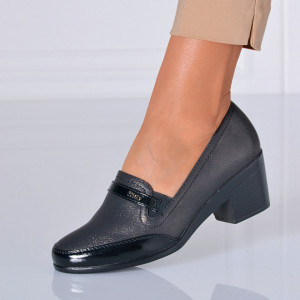 Pantofi Cu Toc Dama Seda Negri - Need 4 Shoes