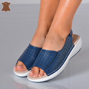 Sandale Dama Piele Naturala Lidy Navy- Need 4 Shoes