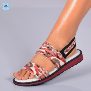 Sandale Dama Piele Naturala Ruby Rosii- Need 4 Shoes