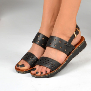 Sandale dama Fia Negre - Need 4 Shoes