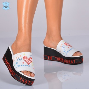 Papuci Dama Piele Naturala Casiela 3 Albi- Need 4 Shoes