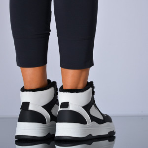 Adidasi Dama Kelsy Alb/Negru- Need 4 Shoes