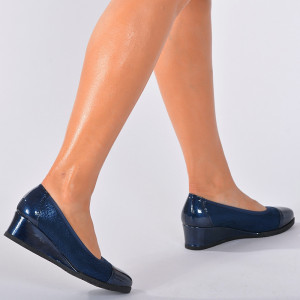 Pantofi Cu Platforma Junia Navy