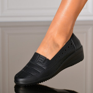 Pantofi Cu Platforma Tunis Negri- Need 4 Shoes