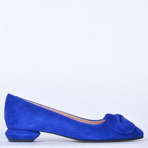 Pantofi Cu Toc Piele Naturala Alissa Albastri- Need 4 Shoes