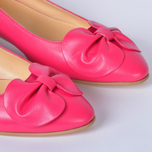 Pantofi Cu Toc Piele Naturala Alissa Fuchsia- Need 4 Shoes