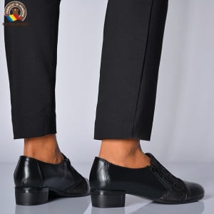 Pantofi Cu Toc Piele Naturala Anela Negri-Need 4 Shoes