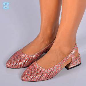 Pantofi Cu Toc Piele Naturala Giulia 2 Rosii- Need 4 Shoes
