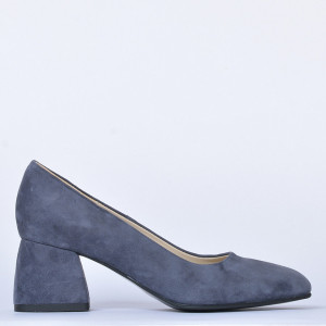 Pantofi Cu Toc Piele Naturala Idris Gri- Need 4 Shoes