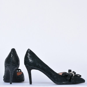 Pantofi Cu Toc Piele Naturala Miracle Negri- Need 4 Shoes
