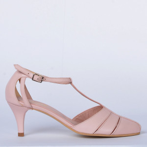 Pantofi Cu Toc Piele Naturala Rafaela Roz- Need 4 Shoes