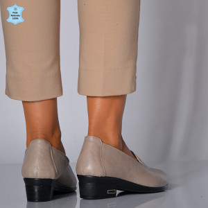 Pantofi Cu Toc Piele Naturala Rossa Nude-Need 4 Shoes