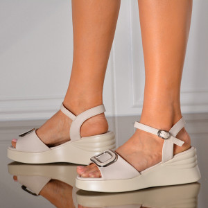Sandale Cu Platforma Armina Bej- Need 4 Shoes
