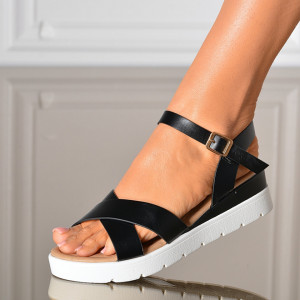 Sandale Cu Platforma Daphne Negre - Need 4 Shoes