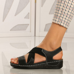 Sandale cu platforma Selin Negre - Need 4 Shoes