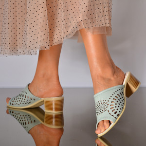 Papuci Dama Piele Naturala Alegria Vernil- Need 4 Shoes