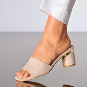 Papuci Cu Toc Penelopa Bej- Need 4 Shoes