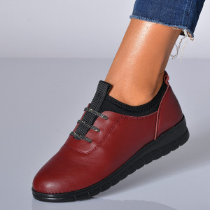 Pantofi Casual Dama Aliona  Bordo- Need 4 Shoes
