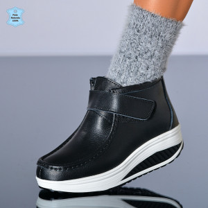 Ghete dama Piele Naturala Zena Negre - Need 4 Shoes