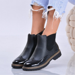 Ghete Dama Imblanite Boris Negre - Need 4 Shoes